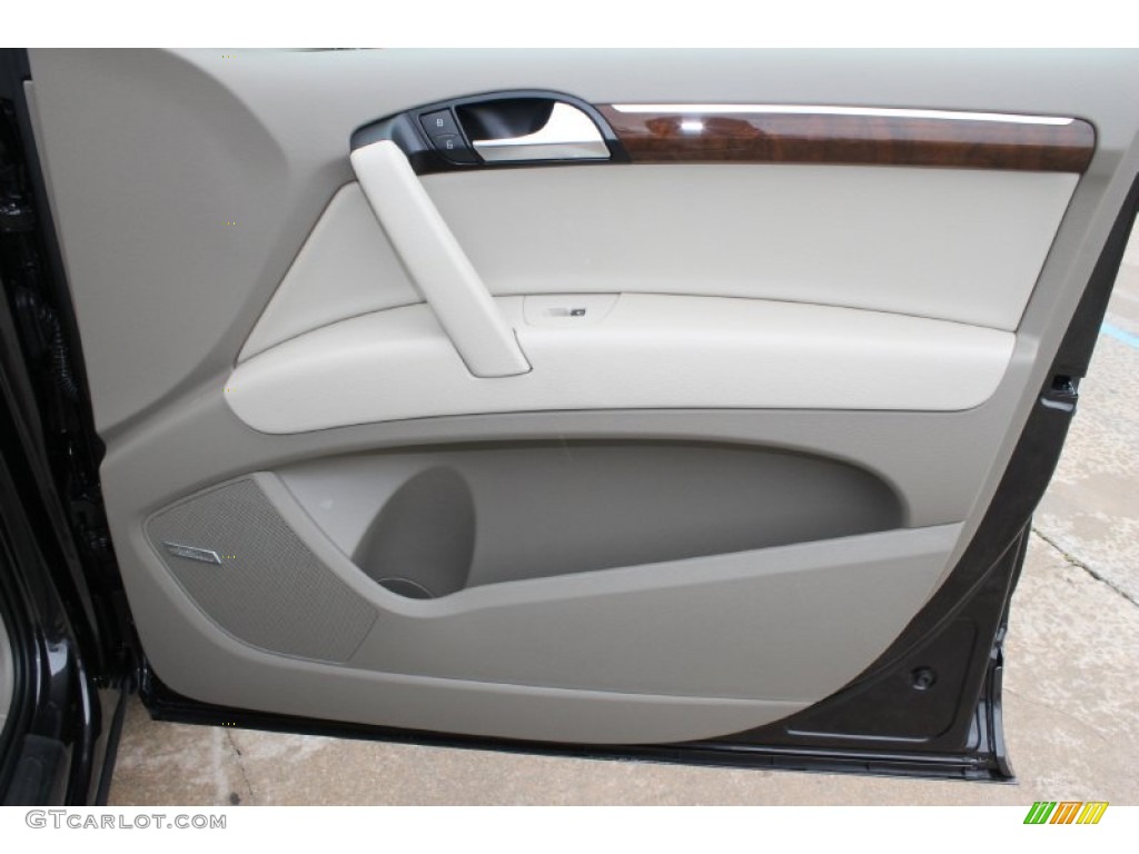 2014 Audi Q7 3.0 TFSI quattro Cardamom Beige Door Panel Photo #83529630