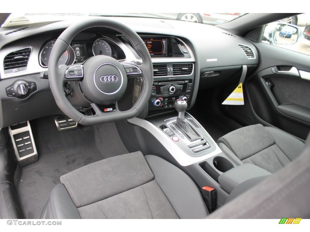 Black Interior 2014 Audi S5 3.0T Premium Plus quattro Coupe Photo #83530065