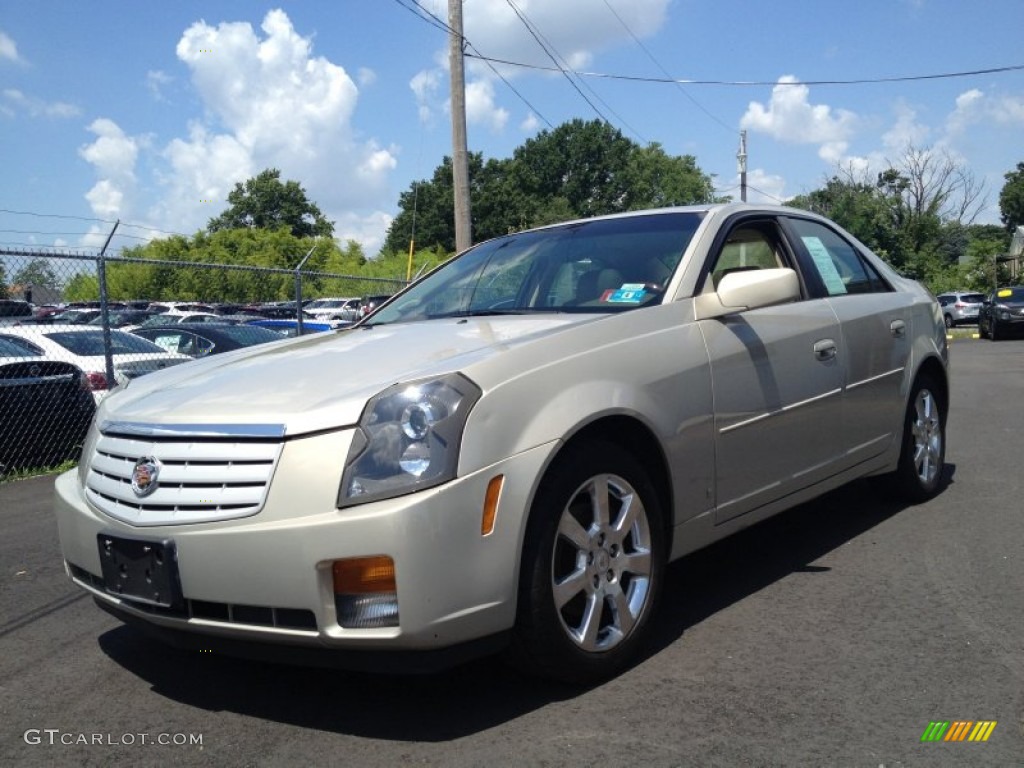 2007 CTS Sport Sedan - Gold Mist / Cashmere photo #1