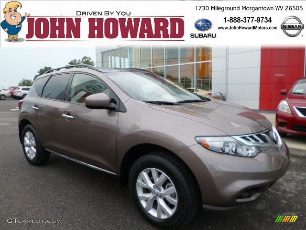 2012 Murano SV AWD - Tinted Bronze / Beige photo #1