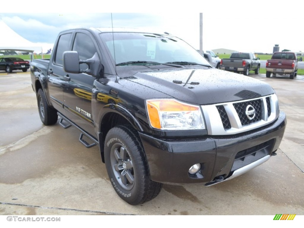 Galaxy Black 2013 Nissan Titan Pro-4X Crew Cab 4x4 Exterior Photo #83531585