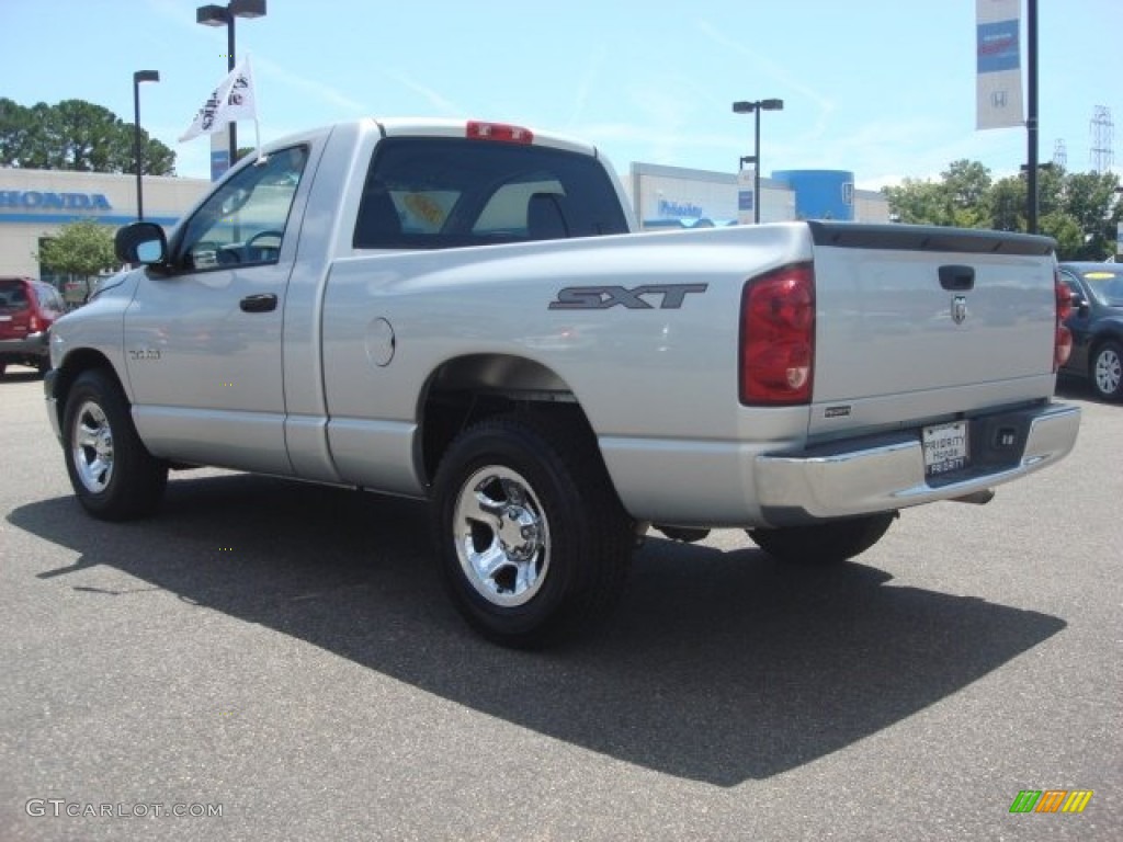 2008 Ram 1500 SXT Regular Cab - Bright Silver Metallic / Medium Slate Gray photo #5