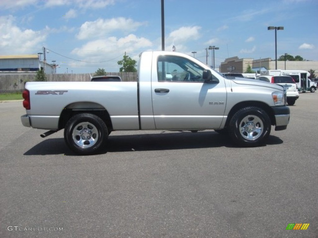 2008 Ram 1500 SXT Regular Cab - Bright Silver Metallic / Medium Slate Gray photo #8