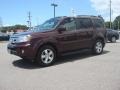 2011 Dark Cherry Pearl Honda Pilot EX-L  photo #2