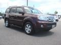 2011 Dark Cherry Pearl Honda Pilot EX-L  photo #9