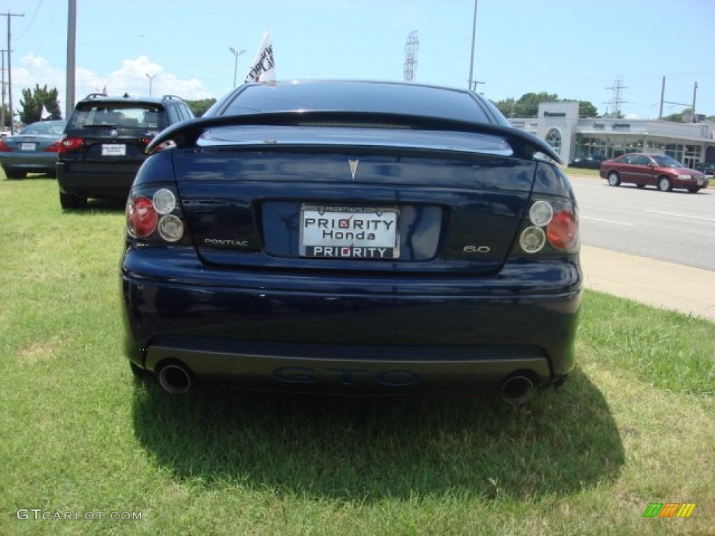 2005 GTO Coupe - Midnight Blue Metallic / Black photo #5