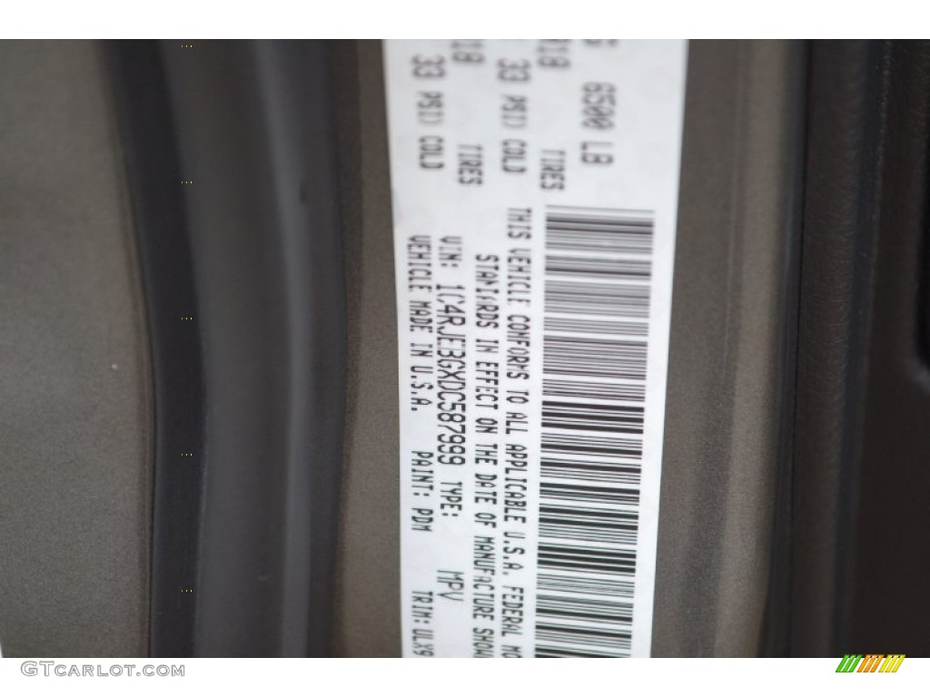 2013 Grand Cherokee Limited - Mineral Gray Metallic / Black photo #21