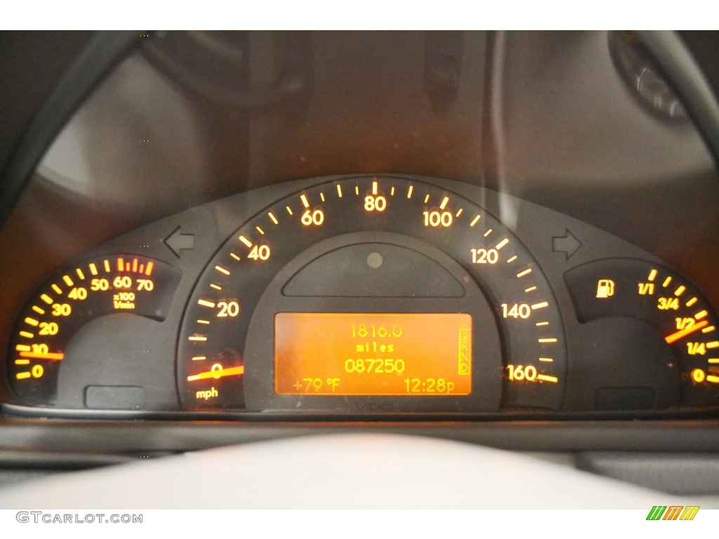 2003 Mercedes-Benz C 230 Kompressor Sedan Gauges Photo #83535963