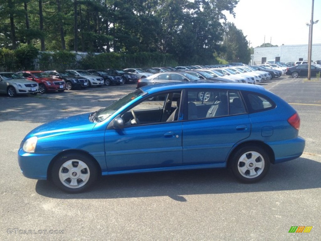 Rally Blue 2004 Kia Rio Cinco Wagon Exterior Photo #83536368