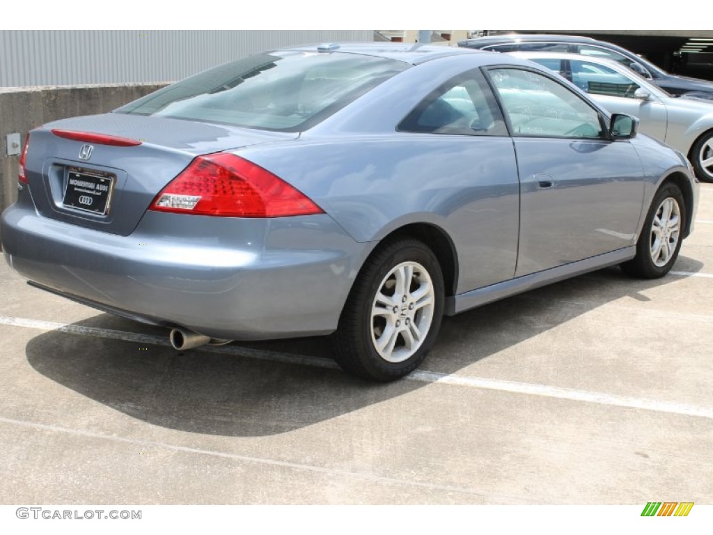 2007 Accord EX-L Coupe - Cool Blue Metallic / Black photo #8