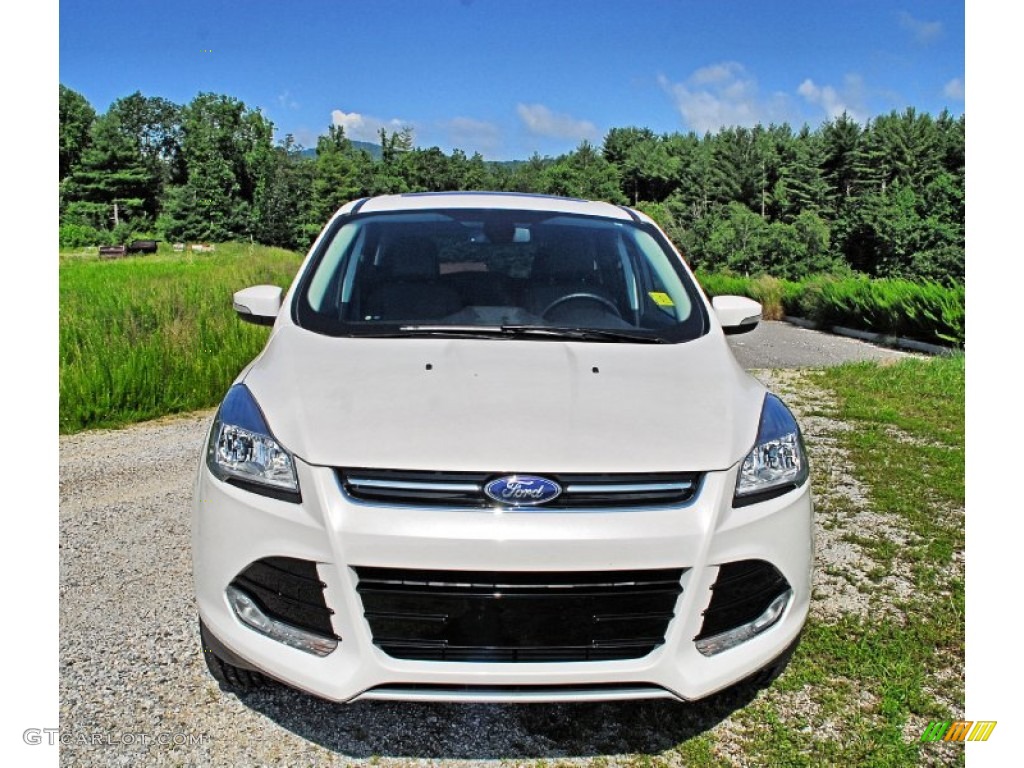 White Platinum Metallic Tri-Coat 2013 Ford Escape SEL 2.0L EcoBoost 4WD Exterior Photo #83542935