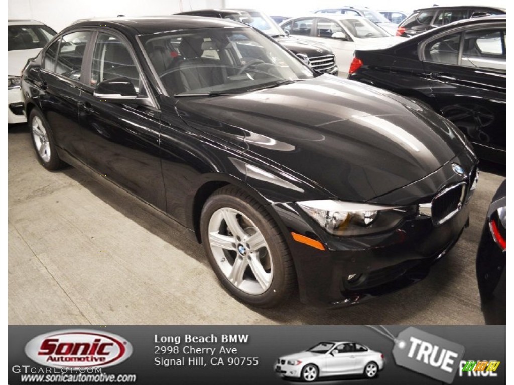 2013 3 Series 328i Sedan - Jet Black / Black photo #1