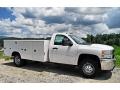 Summit White - Silverado 3500HD WT Regular Cab 4x4 Utility Truck Photo No. 4
