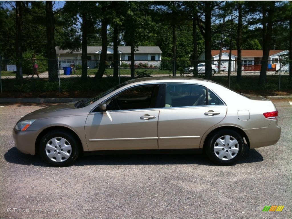 2003 Accord LX Sedan - Desert Mist Metallic / Ivory photo #4