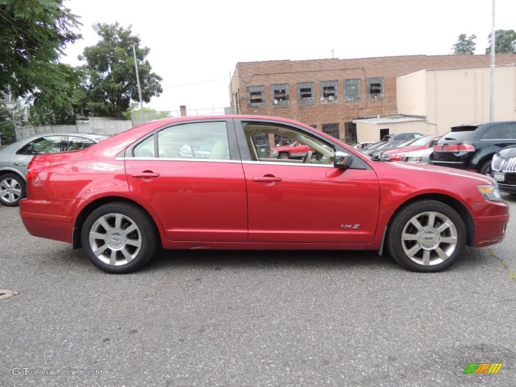 Vivid Red Metallic 2009 Lincoln MKZ AWD Sedan Exterior Photo #83544183