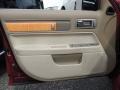 2009 Lincoln MKZ Light Stone Interior Door Panel Photo