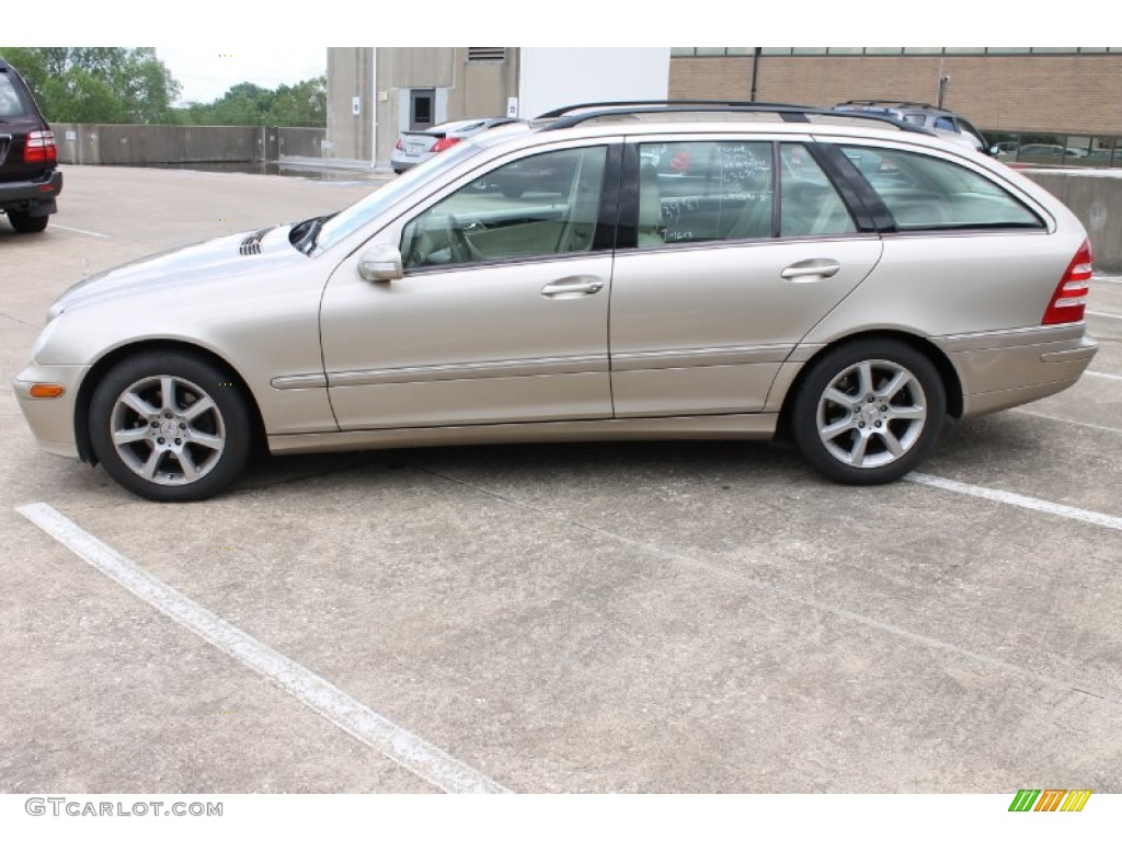 Desert Silver Metallic 2005 Mercedes-Benz C 240 Wagon Exterior Photo #83544468
