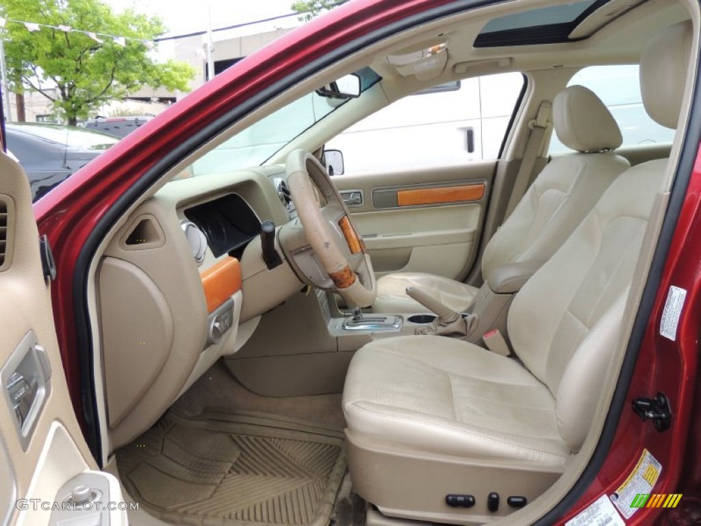 Light Stone Interior 2009 Lincoln MKZ AWD Sedan Photo #83544471