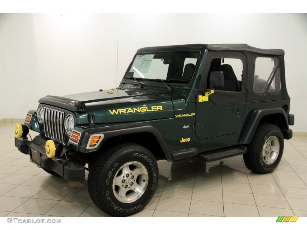 2001 Wrangler SE 4x4 - Forest Green / Agate Black photo #3