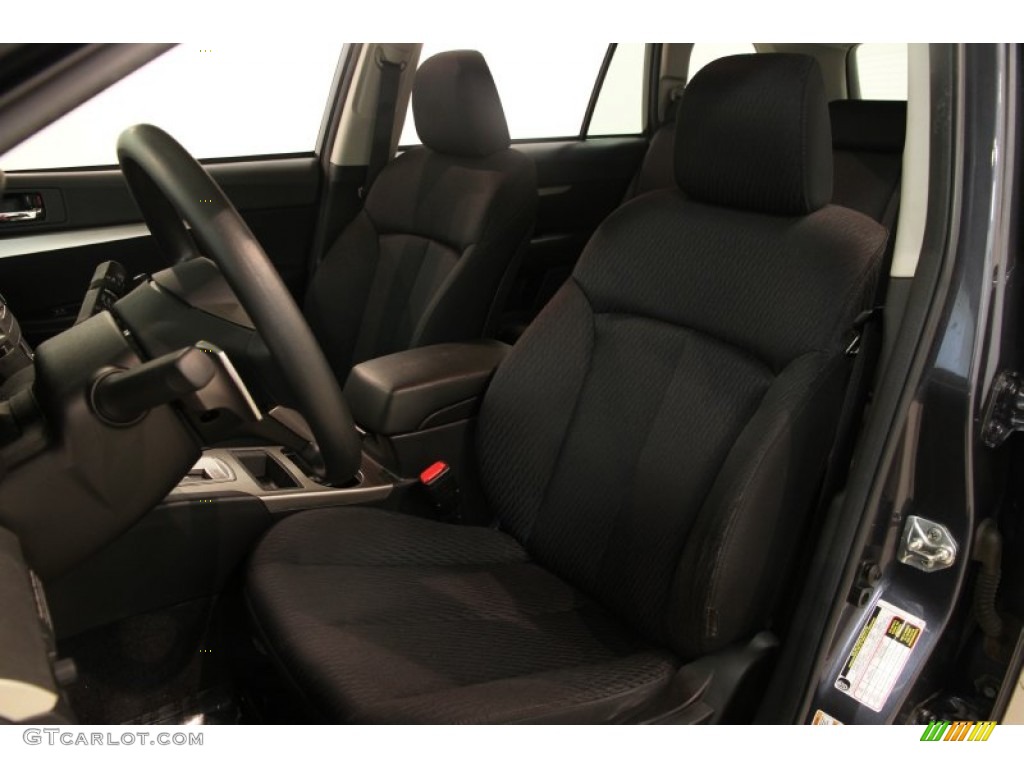 Off Black Interior 2010 Subaru Outback 2.5i Wagon Photo #83545008