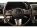 2010 Subaru Outback Off Black Interior Steering Wheel Photo