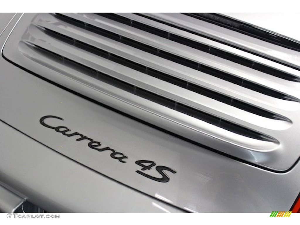 2008 911 Carrera 4S Cabriolet - GT Silver Metallic / Cocoa Brown photo #20