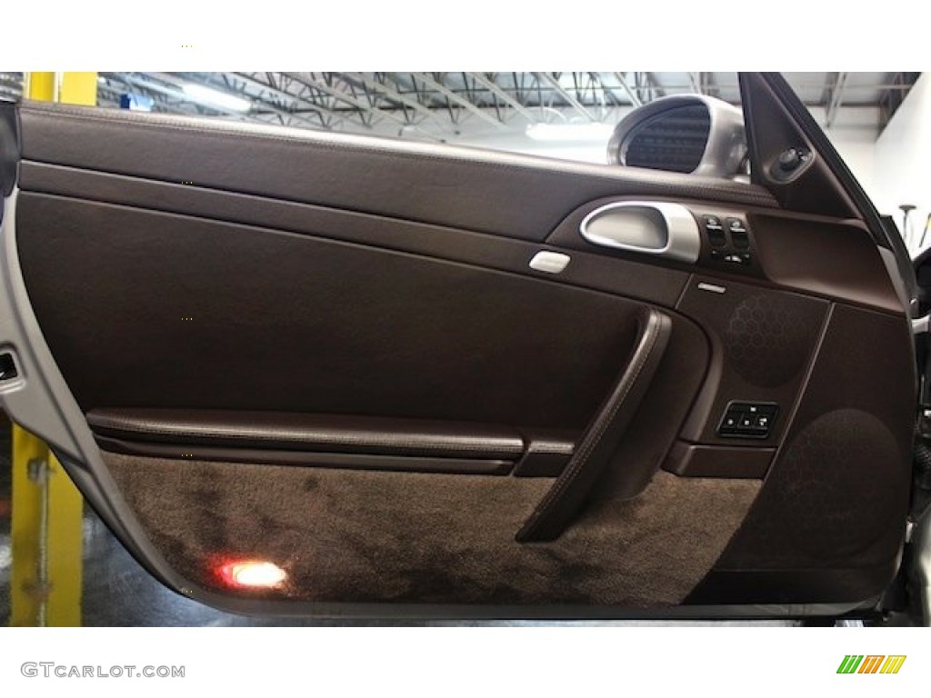 2008 Porsche 911 Carrera 4S Cabriolet Cocoa Brown Door Panel Photo #83546646