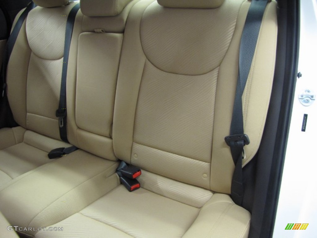 2012 Elantra GLS - Shimmering White / Beige photo #7