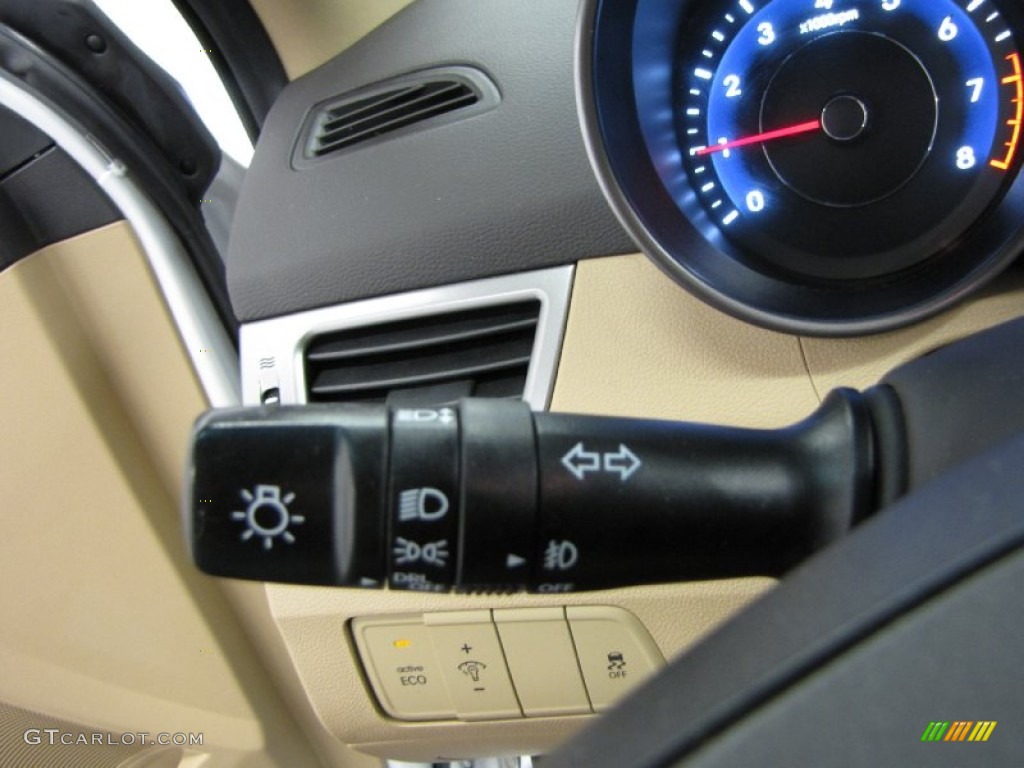 2012 Elantra GLS - Shimmering White / Beige photo #18
