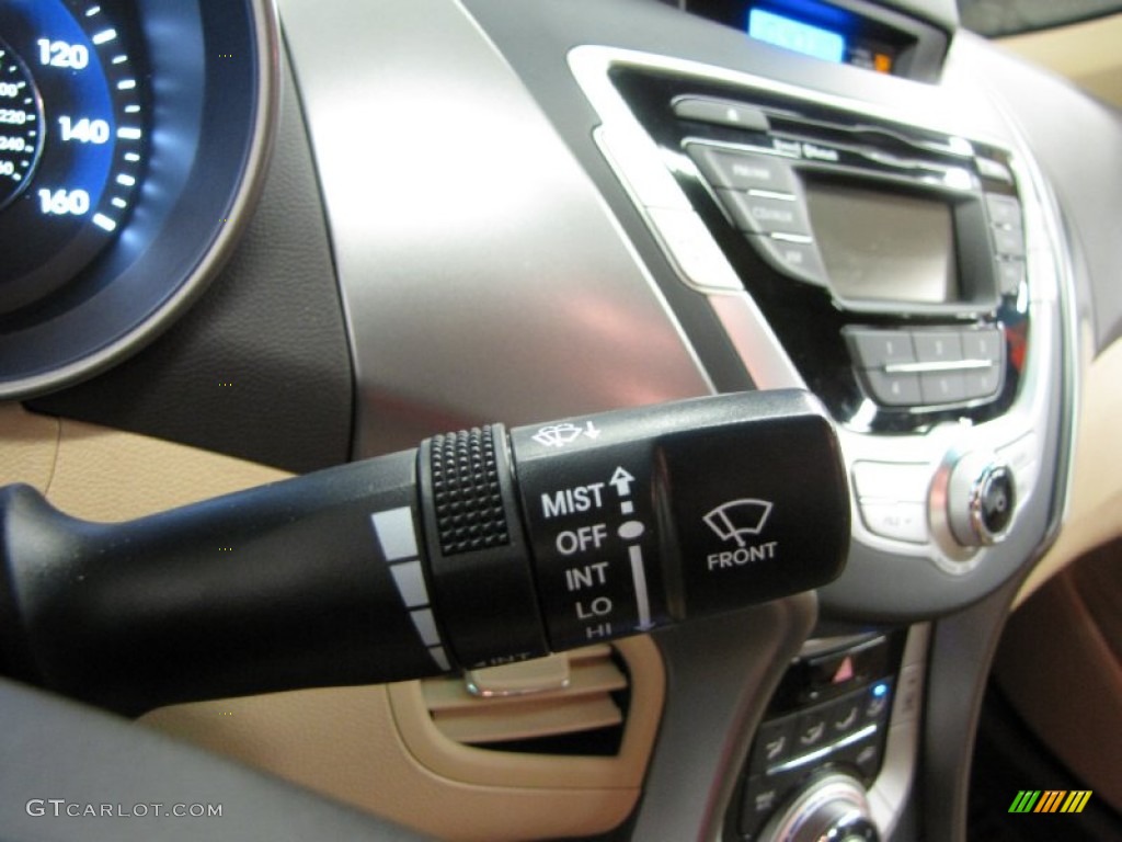 2012 Elantra GLS - Shimmering White / Beige photo #19