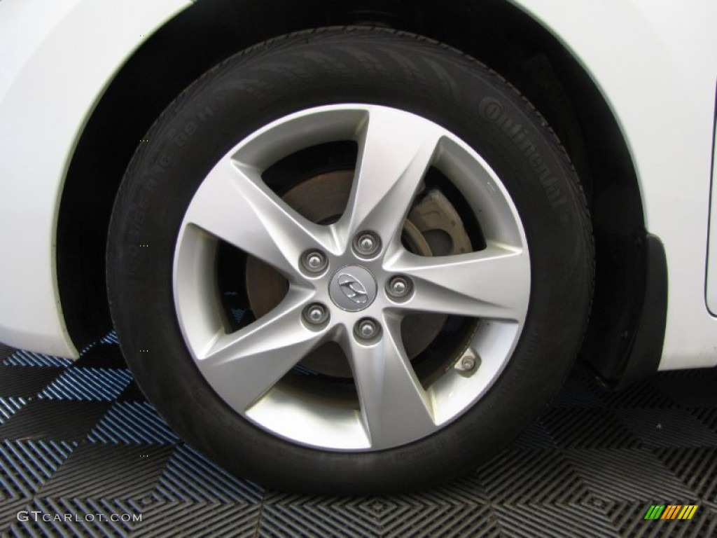 2012 Elantra GLS - Shimmering White / Beige photo #24