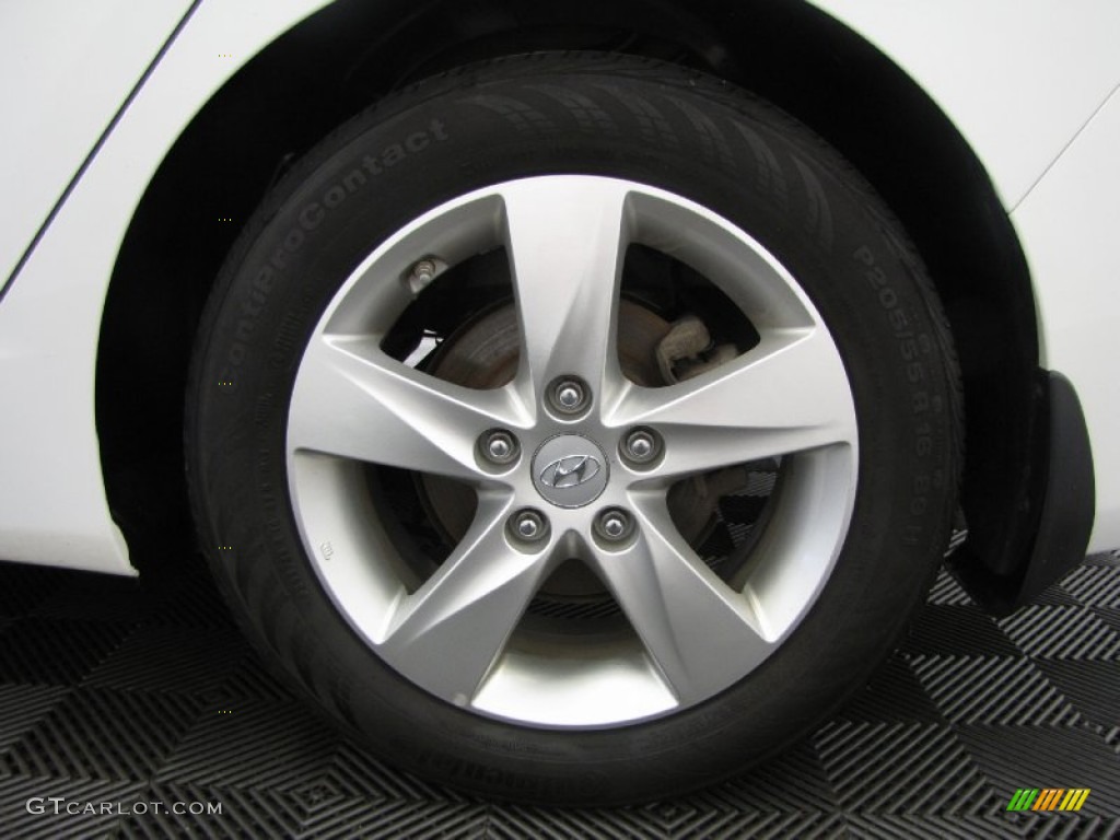2012 Elantra GLS - Shimmering White / Beige photo #26