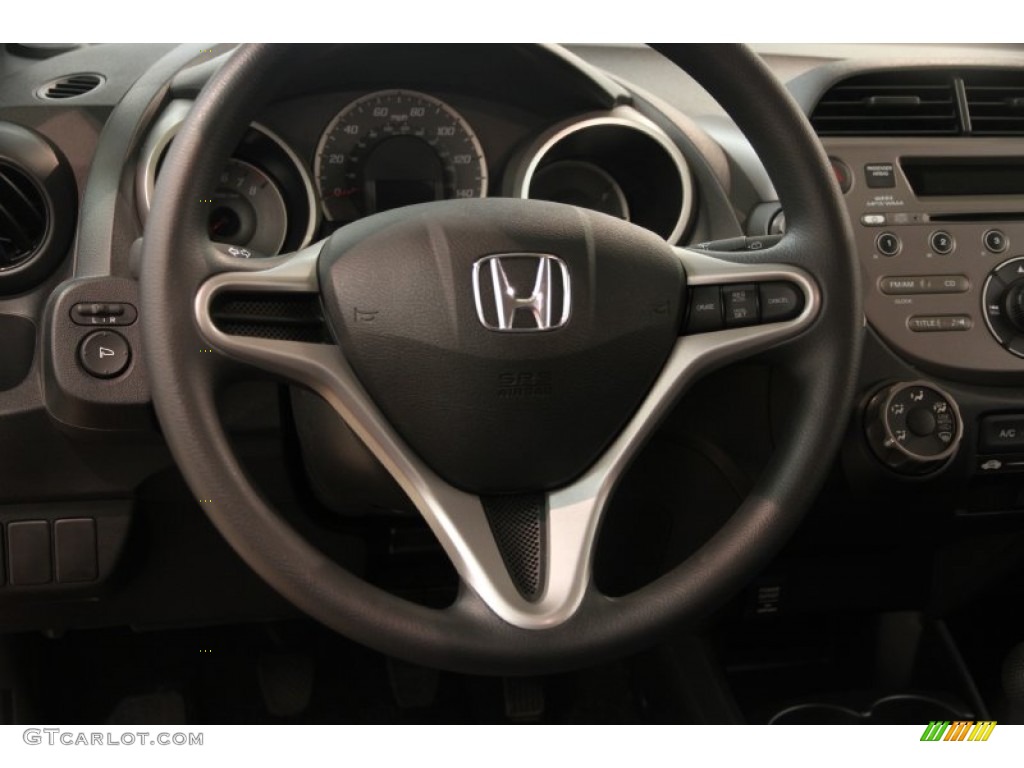 2012 Honda Fit Standard Fit Model Gray Steering Wheel Photo #83547330