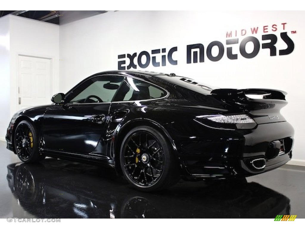 2012 911 Turbo S Coupe - Black / Black photo #5