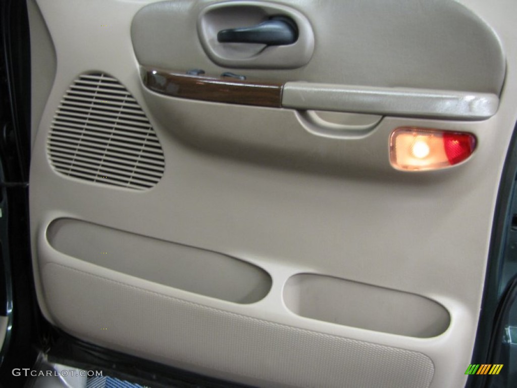 2001 F150 Lariat SuperCrew 4x4 - Estate Green Metallic / Medium Parchment photo #15