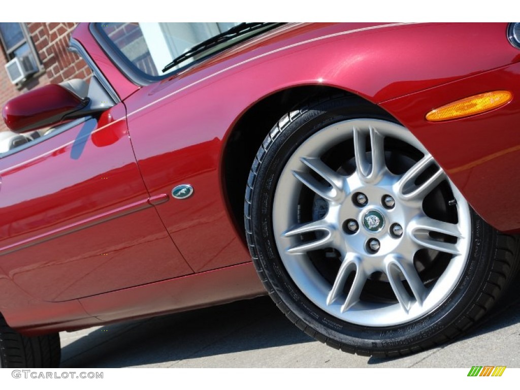 2001 XK XK8 Convertible - Carnival Red Metallic / Ivory photo #111