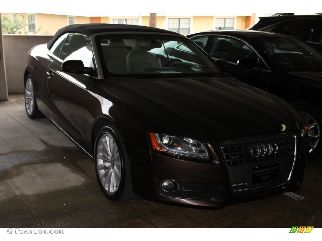 2011 A5 2.0T quattro Convertible - Teak Brown Metallic / Cardamom Beige photo #1