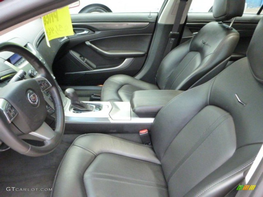 Ebony Interior 2011 Cadillac CTS 4 3.0 AWD Sedan Photo #83549448