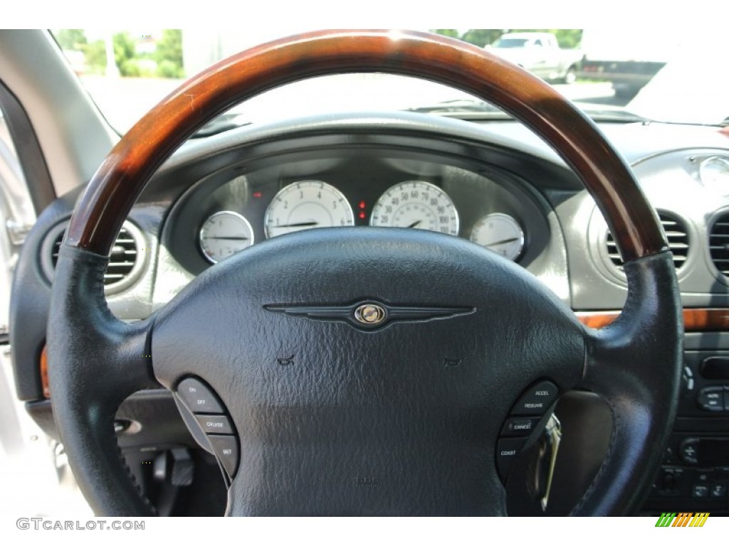 2004 Chrysler Concorde Limited Dark Slate Gray Steering Wheel Photo #83549607