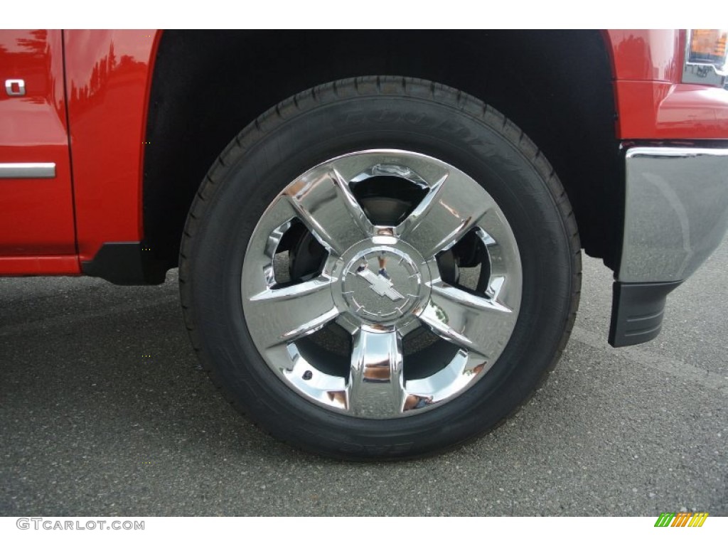 2014 Silverado 1500 LTZ Crew Cab - Victory Red / Cocoa/Dune photo #20