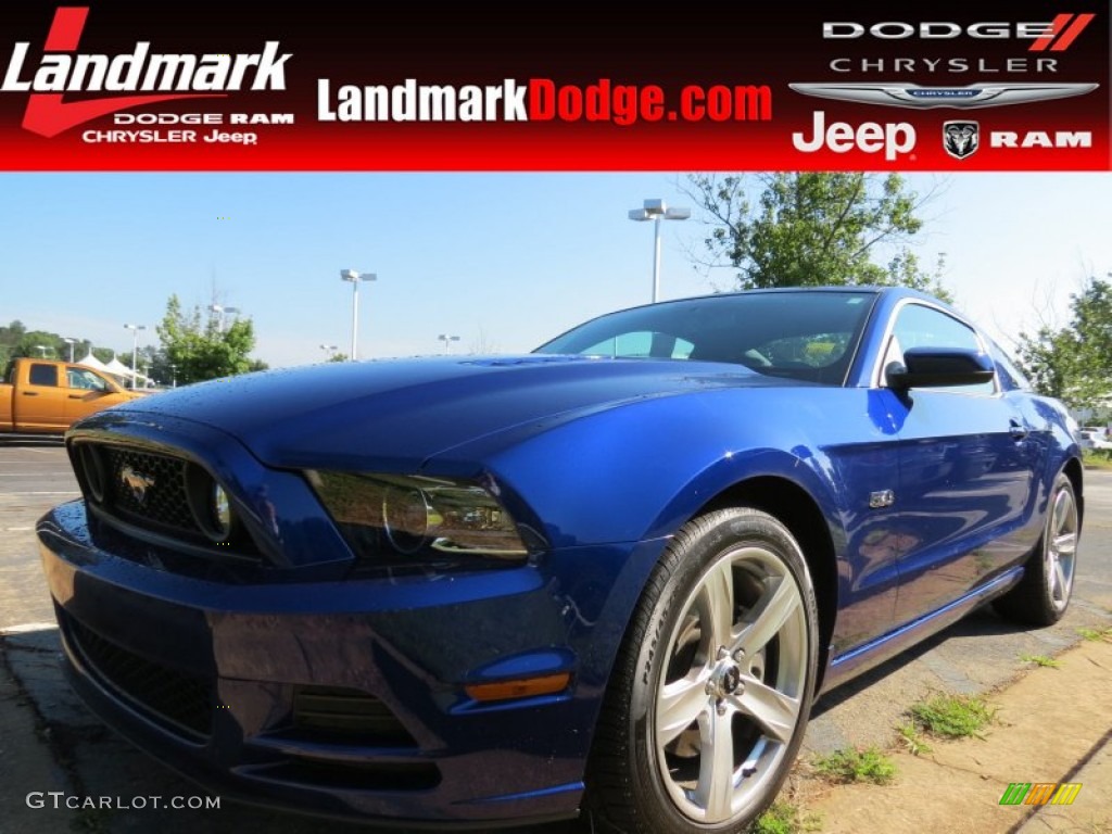 2013 Mustang GT Coupe - Deep Impact Blue Metallic / Charcoal Black photo #1