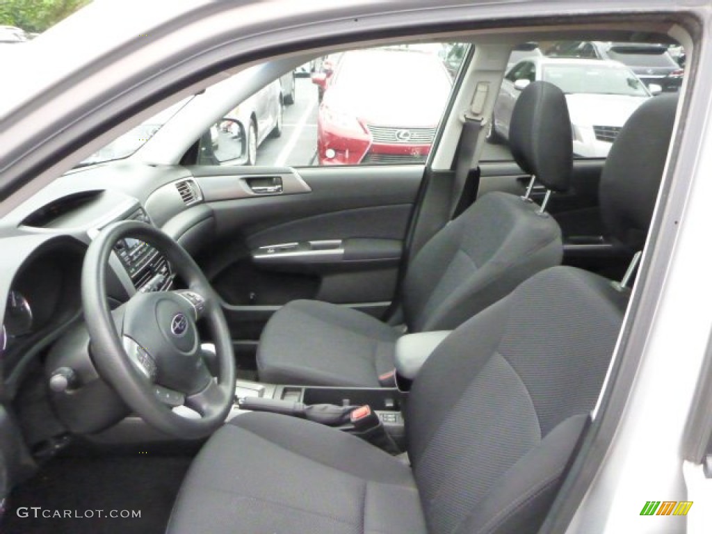 2011 Forester 2.5 X Premium - Spark Silver Metallic / Black photo #4