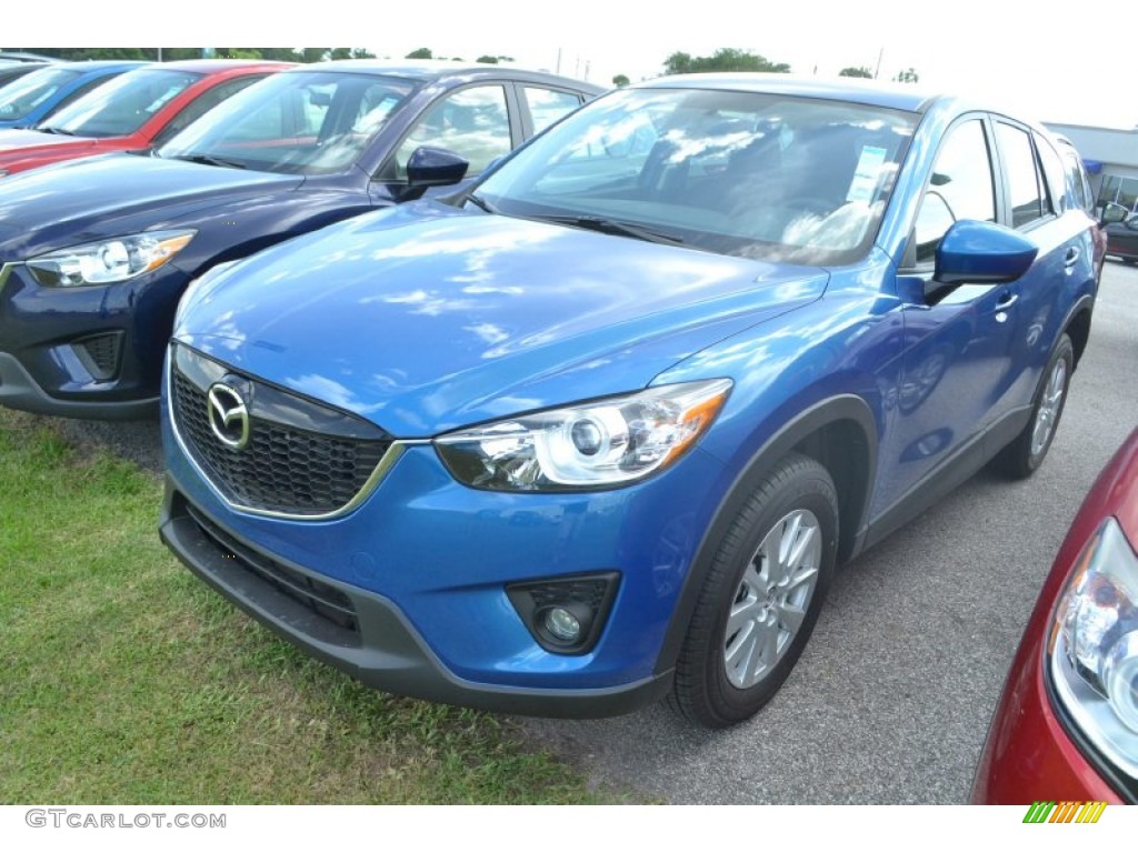 2014 CX-5 Touring - Sky Blue Mica / Black photo #1