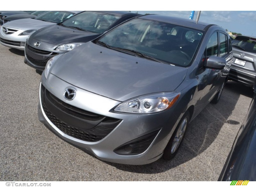 2013 MAZDA5 Sport - Liquid Silver Metallic / Black photo #1