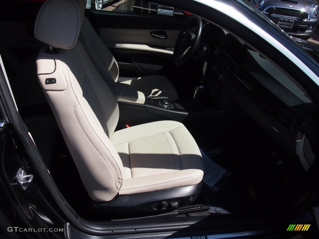 2011 3 Series 335i Coupe - Jet Black / Oyster/Black Dakota Leather photo #3