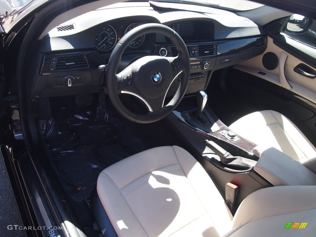 2011 3 Series 335i Coupe - Jet Black / Oyster/Black Dakota Leather photo #12