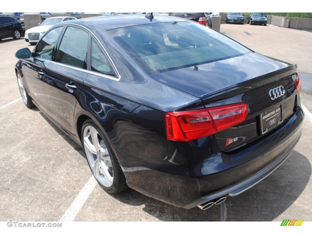 2014 S6 Prestige quattro Sedan - Moonlight Blue Metallic / Black Valcona photo #7