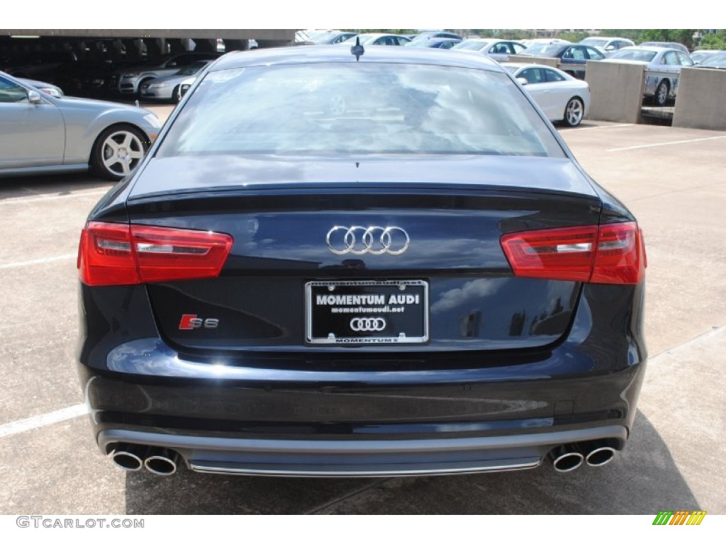 2014 S6 Prestige quattro Sedan - Moonlight Blue Metallic / Black Valcona photo #8