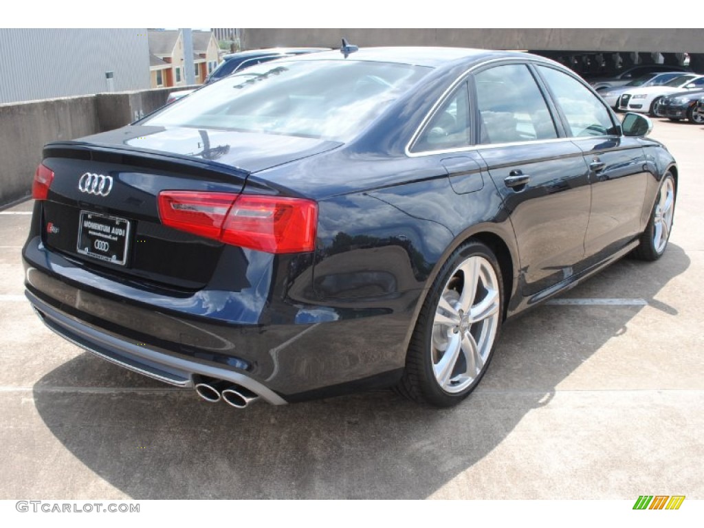 2014 S6 Prestige quattro Sedan - Moonlight Blue Metallic / Black Valcona photo #9
