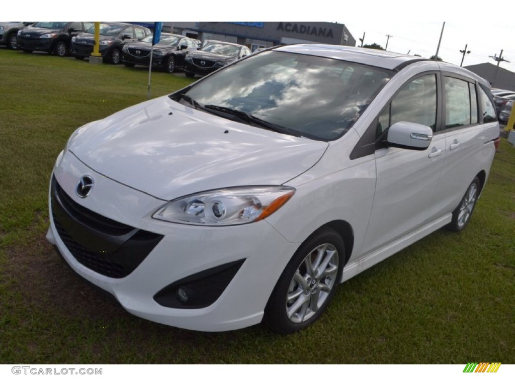 2013 MAZDA5 Touring - Crystal White Pearl / Sand photo #1